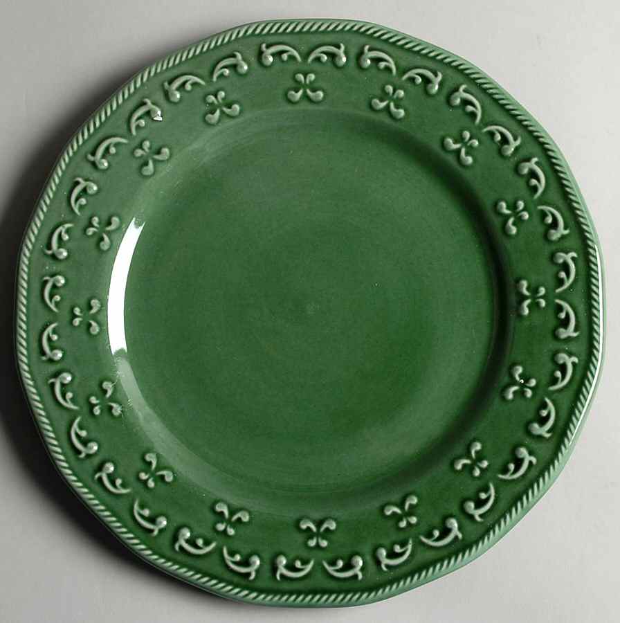 Green Scroll Dinner Plate by Better Homes and Gardens-1
