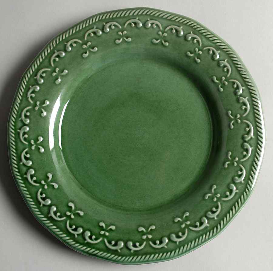 Green Scroll Salad Plate by Better Homes and Gardens-1