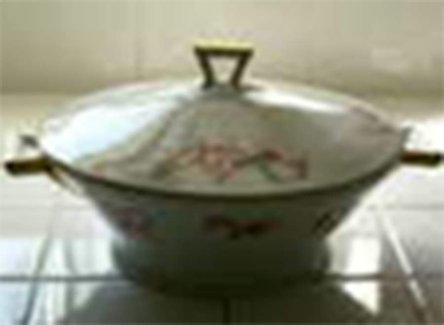 Modern Round Covered Vegetable by Bohemia Ceramic Works-1