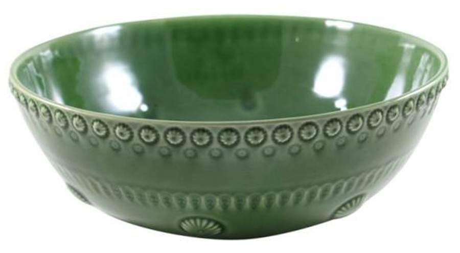 Fantasia Green 12" Round Serving Bowl by Bordallo Pinheiro-1