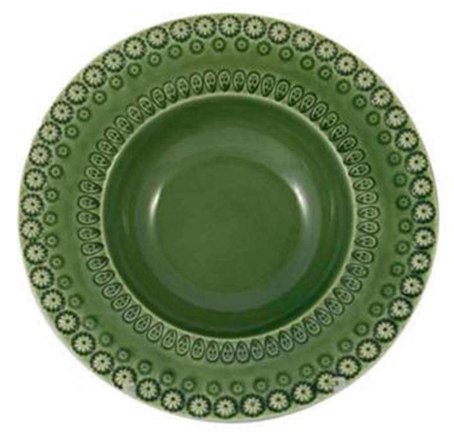Fantasia Green Coupe Cereal Bowl by Bordallo Pinheiro-1