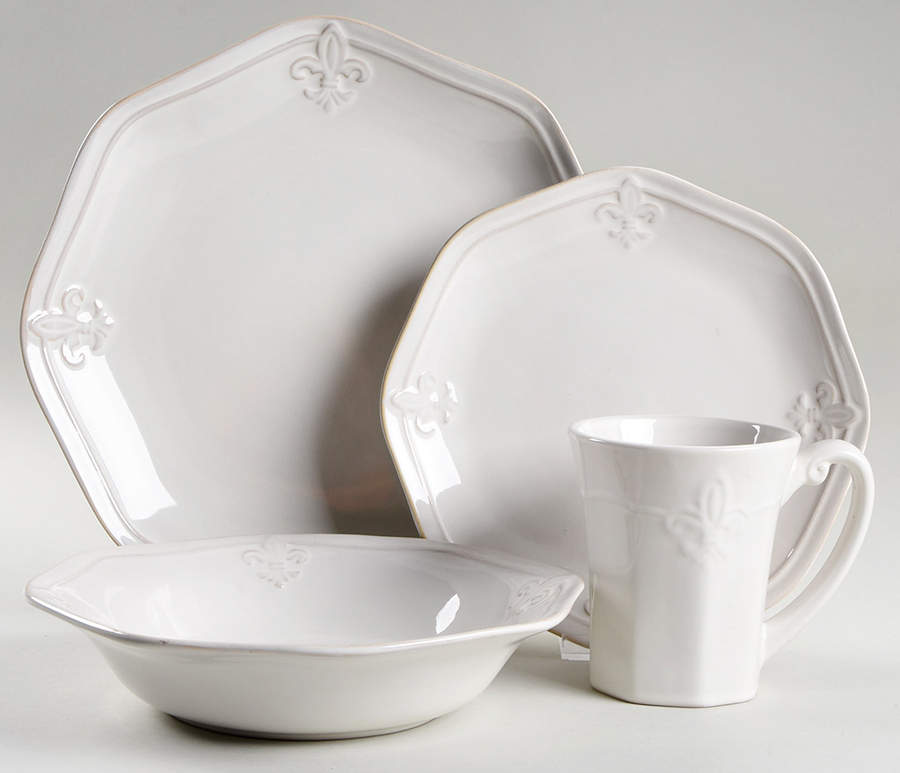 Country Crest Cream 4 Piece Place Setting by Better Homes and Gardens-1