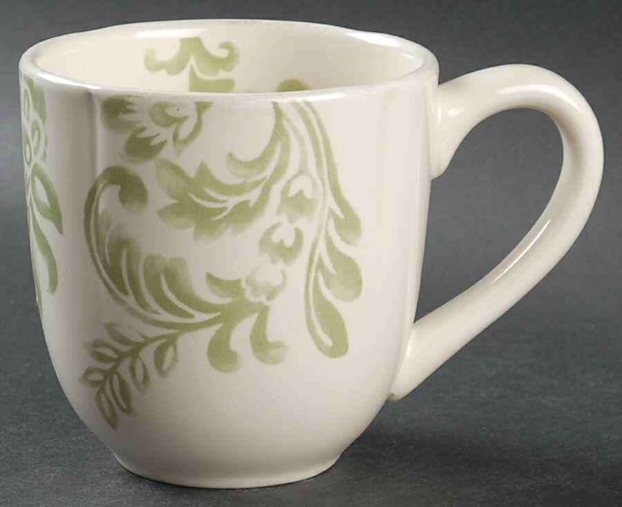 Floral Damask Green Palm Mug by Better Homes and Gardens-1