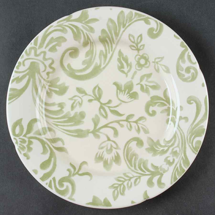 Floral Damask Green Palm Salad Plate by Better Homes and Gardens-1