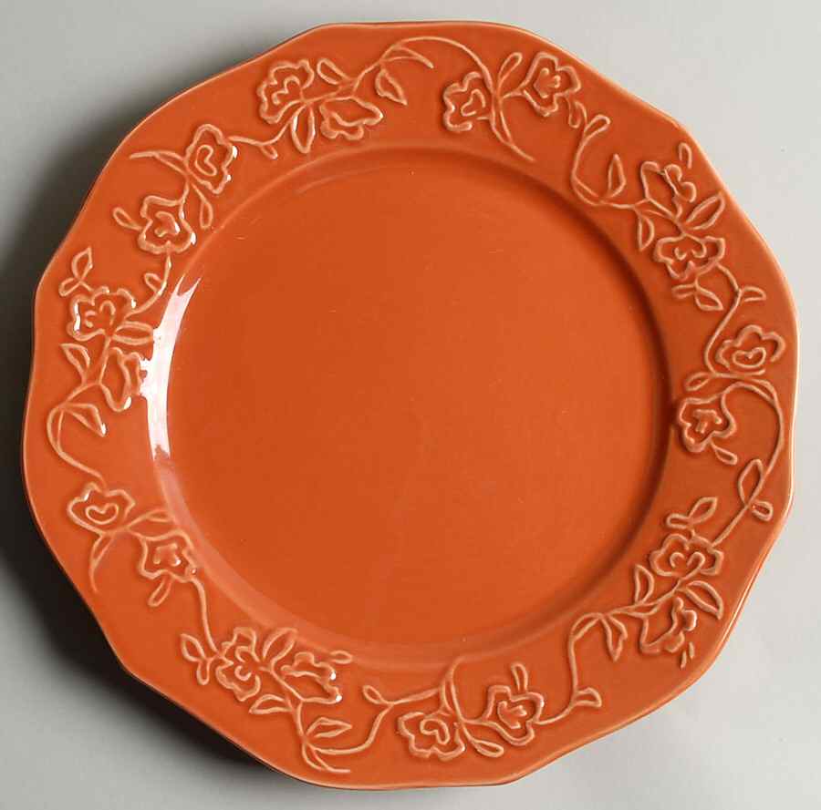 Summerdale Rose Dried Peach Dinner Plate by Better Homes and Gardens-1