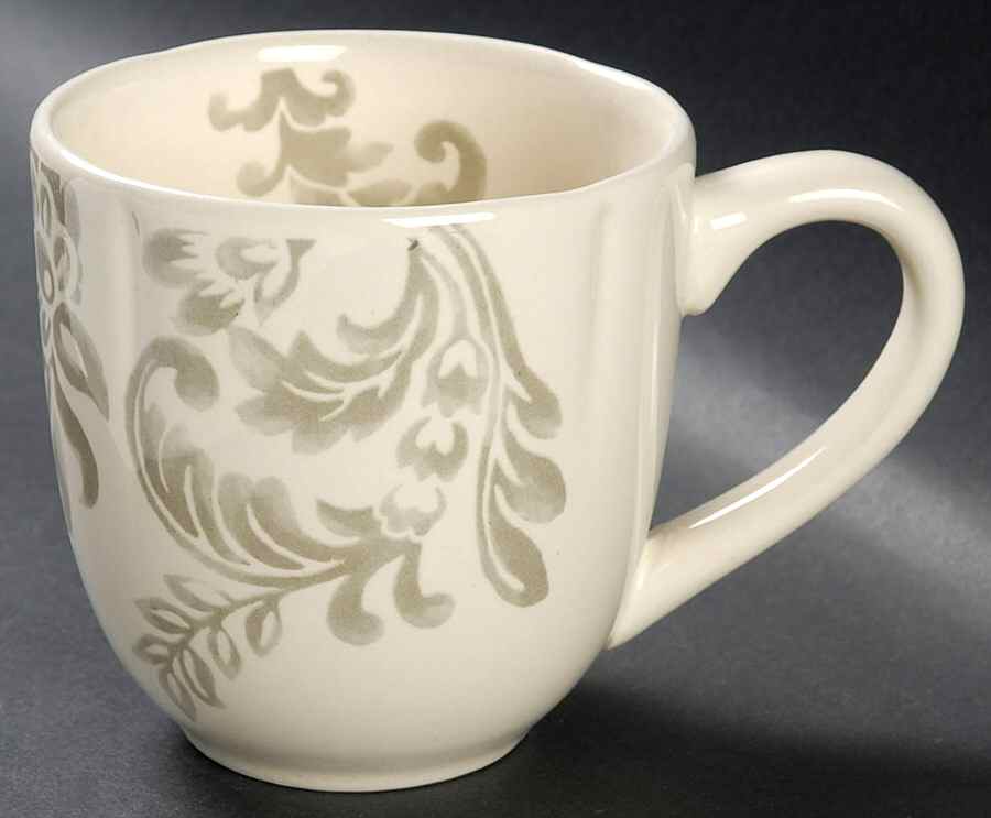 Floral Damask Birch Grey Mug by Better Homes and Gardens-1