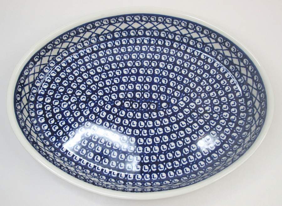 Venus 13" Oval Baker by BOLESLAWIEC-1