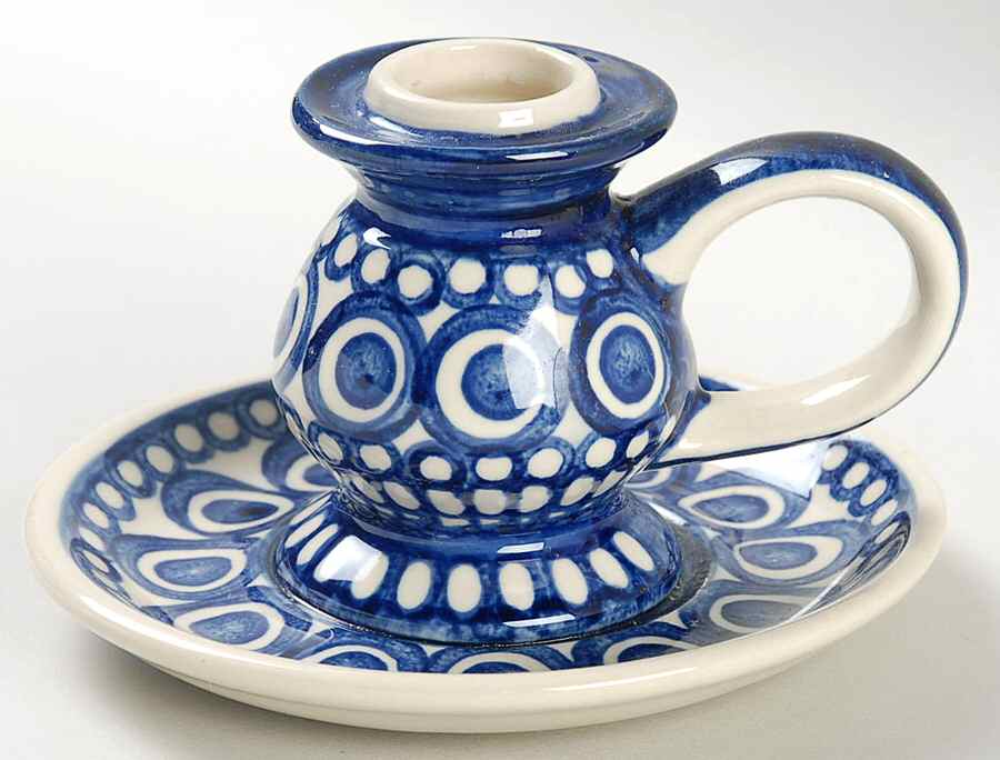 Apollo Handled Candleholder by BOLESLAWIEC-1