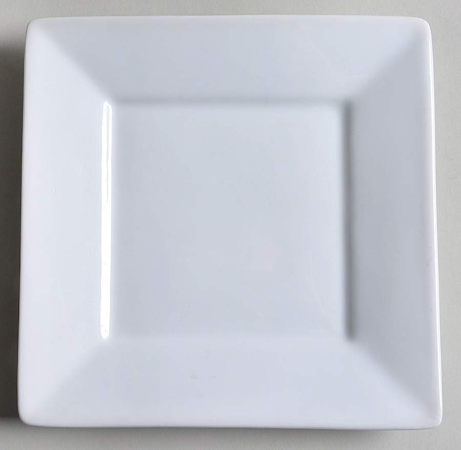 Everyday White (Porcelian) Square Salad Plate by Fitz and Floyd-1