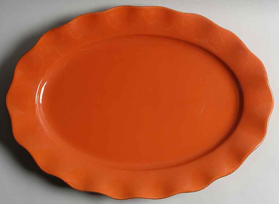 Harvest Dried Peach 20" Oval Serving Platter by Better Homes and Gardens-1