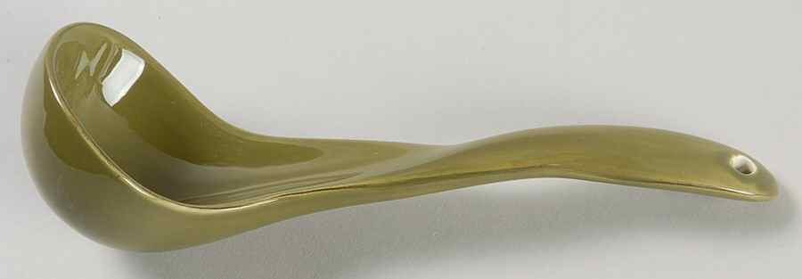 Harvest Green Saddle Gravy Ladle Solid Piece by Better Homes and Gardens-1