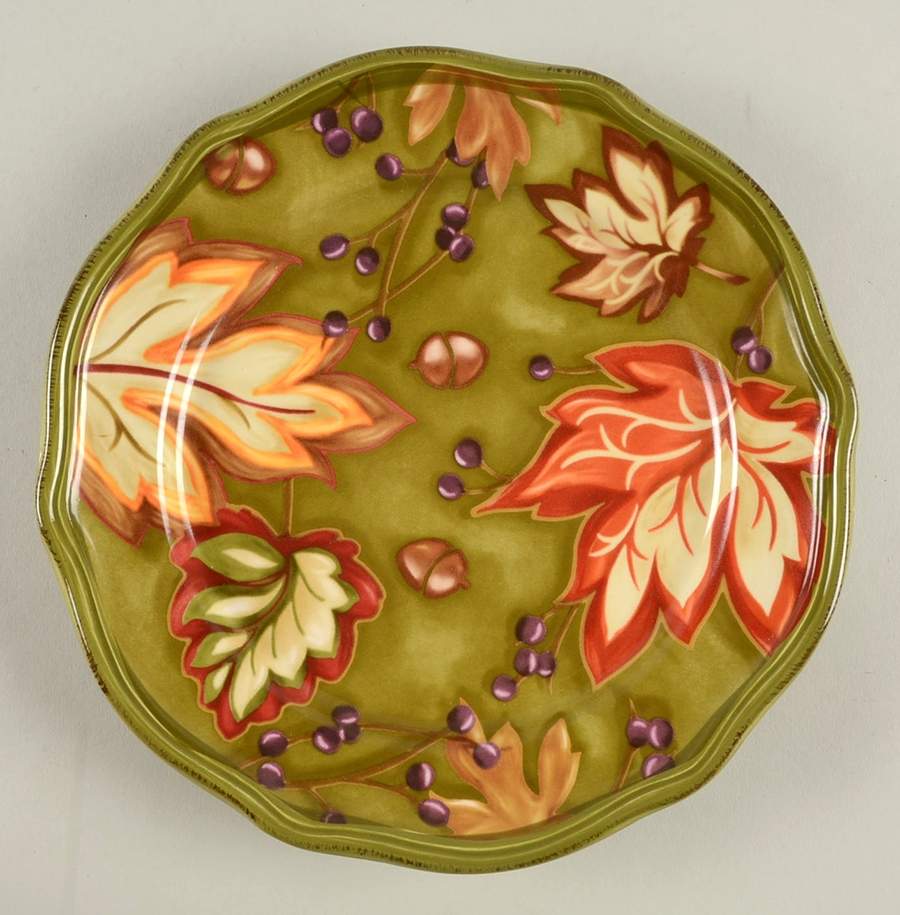 Harvest Green Saddle Salad Plate by Better Homes and Gardens-1
