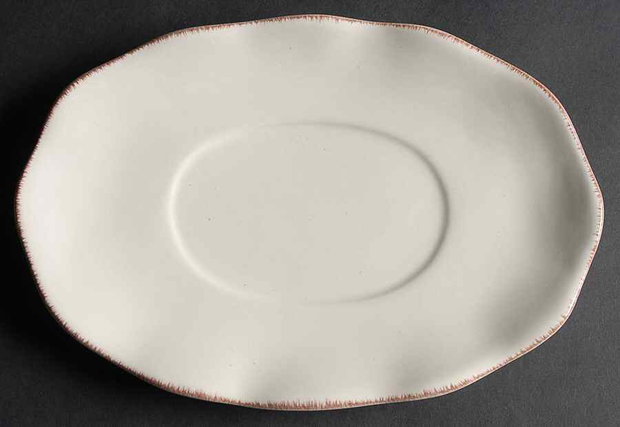 Harvest Cream Mist Underplate for Gravy Boat by Better Homes and Gardens-1