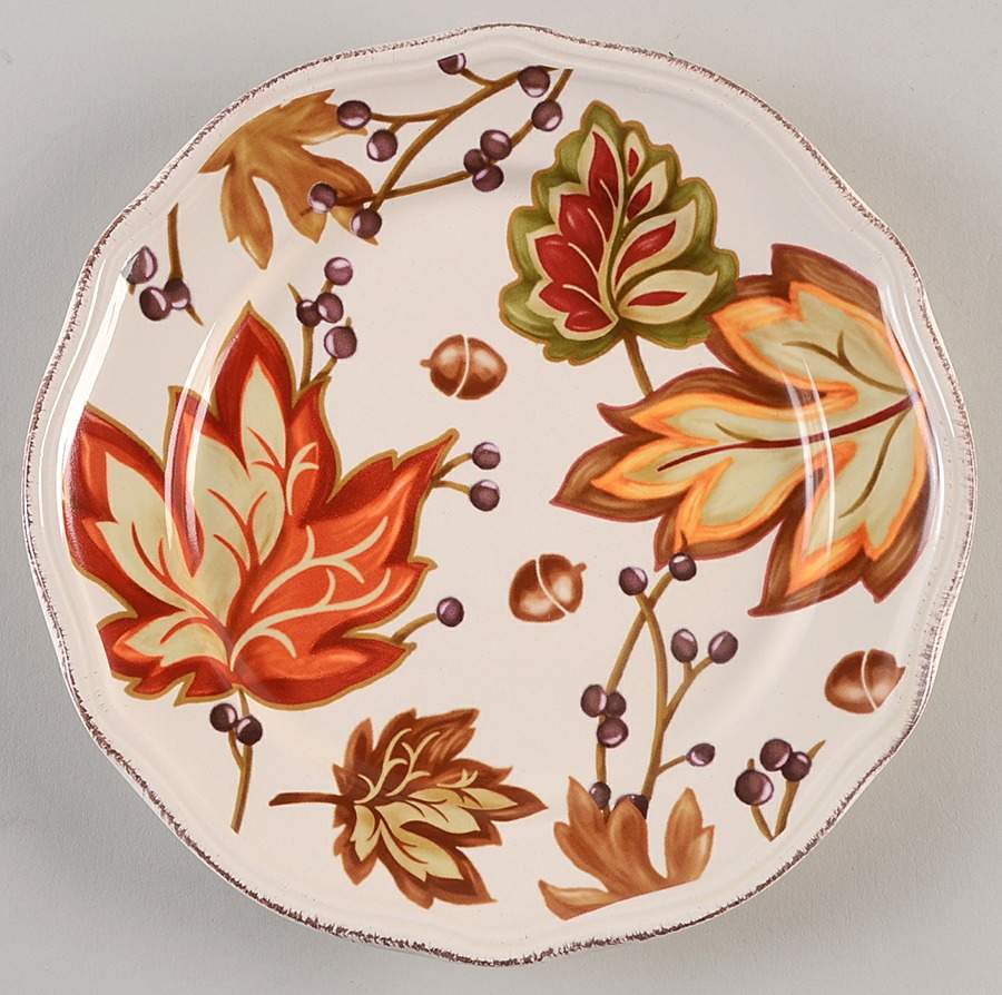 Harvest Cream Mist Salad Plate by Better Homes and Gardens-1