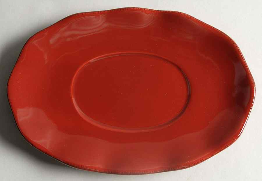 Harvest Red Garnet Underplate for Gravy Boat by Better Homes and Gardens-1