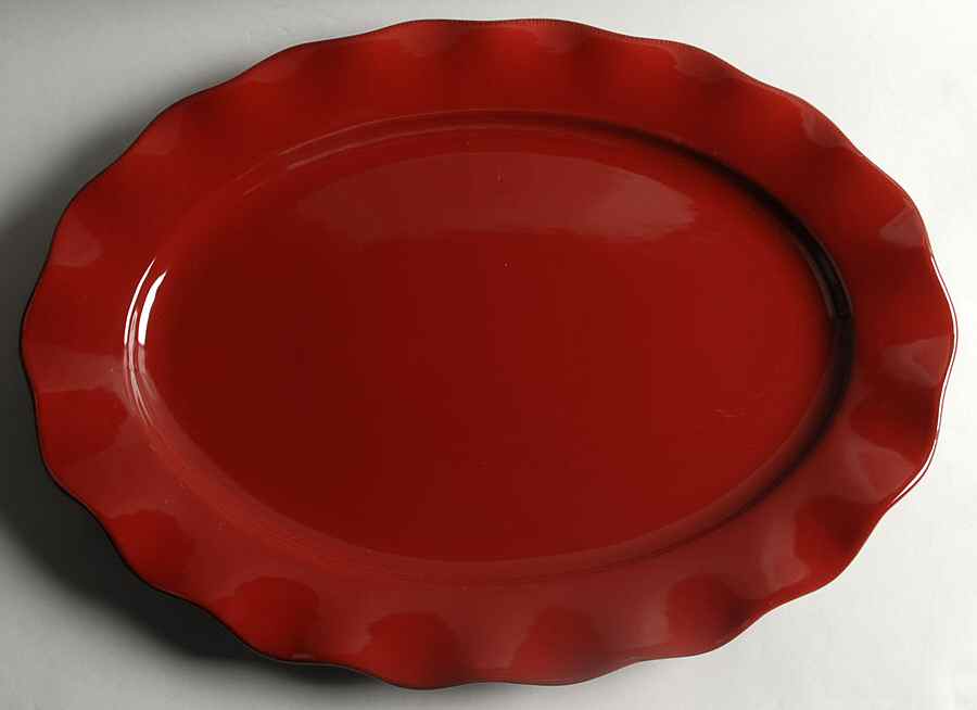 Harvest Red Garnet 20" Oval Serving Platter by Better Homes and Gardens-1