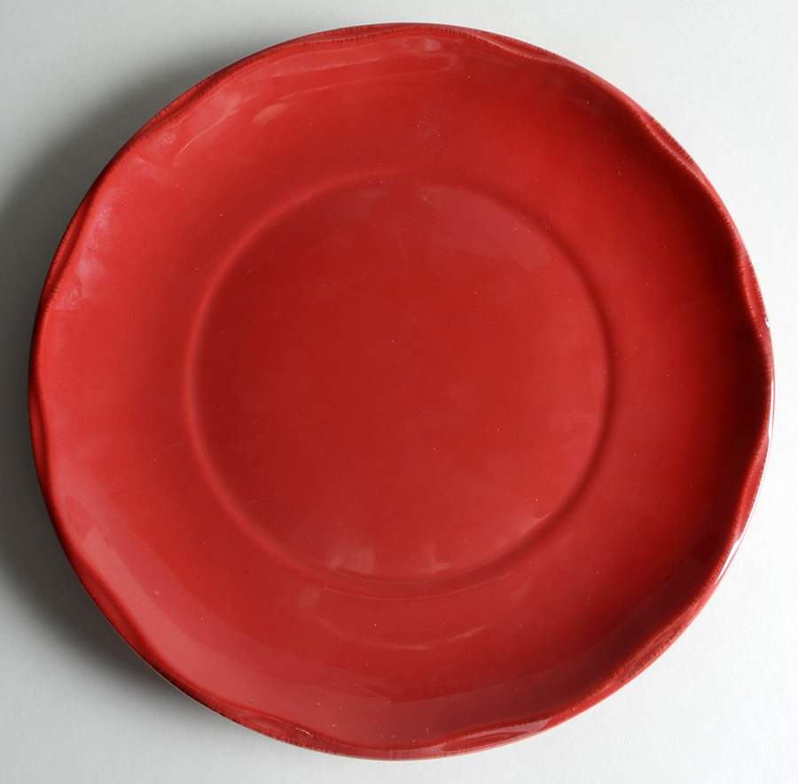 Harvest Red Garnet Coupe Dinner Plate by Better Homes and Gardens-1