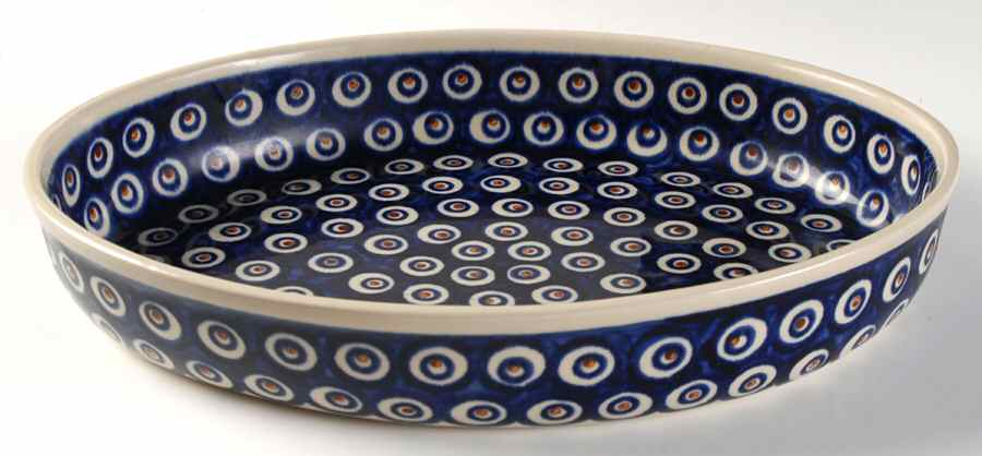 BOW42 13" Oval Baker by BOLESLAWIEC-1