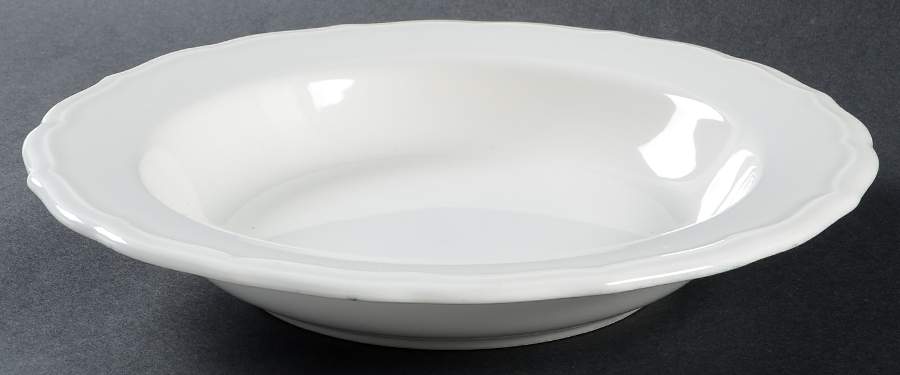 Louisa Cream Large Rim Soup Bowl by Biltmore for Your Home-1
