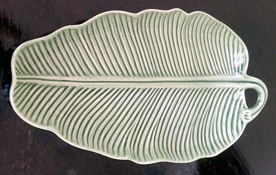 Banana Leaf Green Salad Plate by Bordallo Pinheiro-1