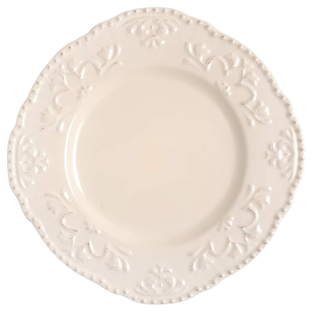 Medallion Wreath Cream Mist Salad Plate by Better Homes and Gardens-1
