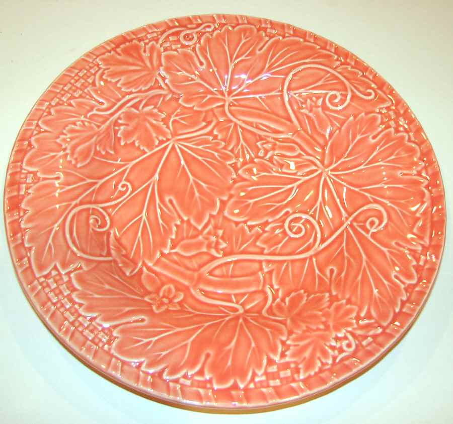 Vine Red 12" Chop Plate (Round Platter) by Bordallo Pinheiro-1