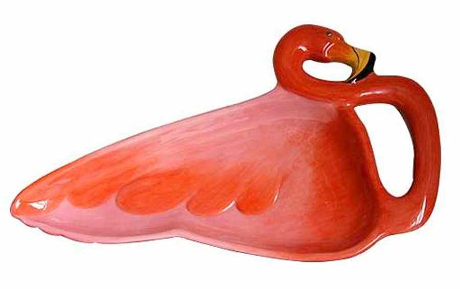 Flamingo 14" Figural Platter by Blue Sky-1