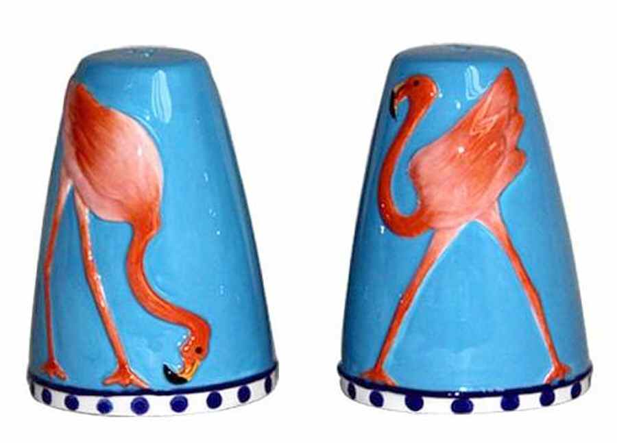 Flamingo Salt & Pepper Set by Blue Sky-1