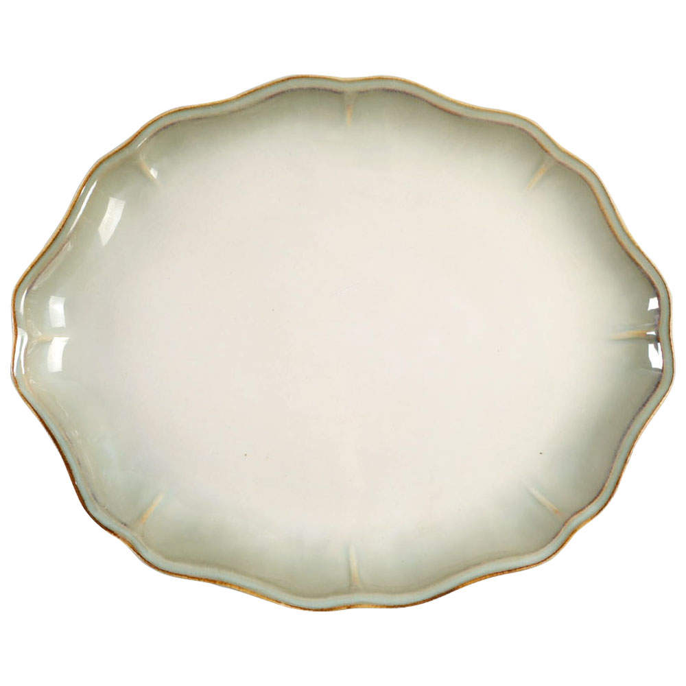 Simply Fluted Dillweed 15" Oval Serving Platter by Better Homes and Gardens-1
