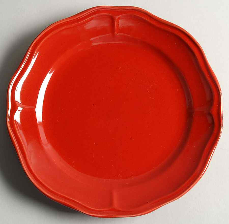 Simply Fluted Red Garnet Salad Plate by Better Homes and Gardens-1