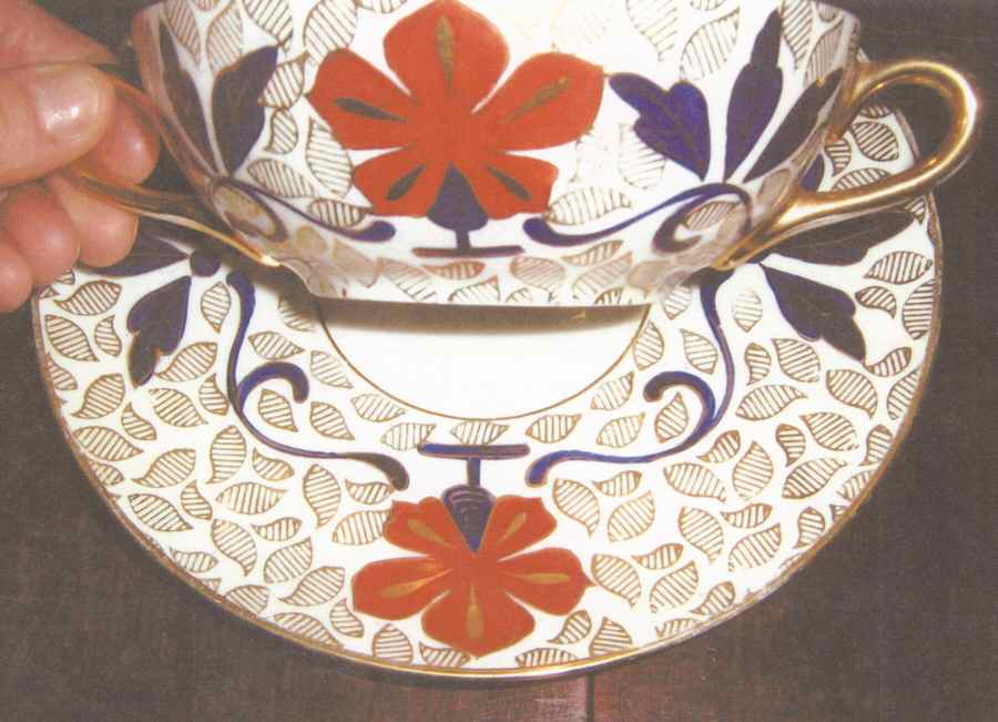BOH262 Flat Cream Soup Bowl & Saucer Set by Bohemia Ceramic Works-1