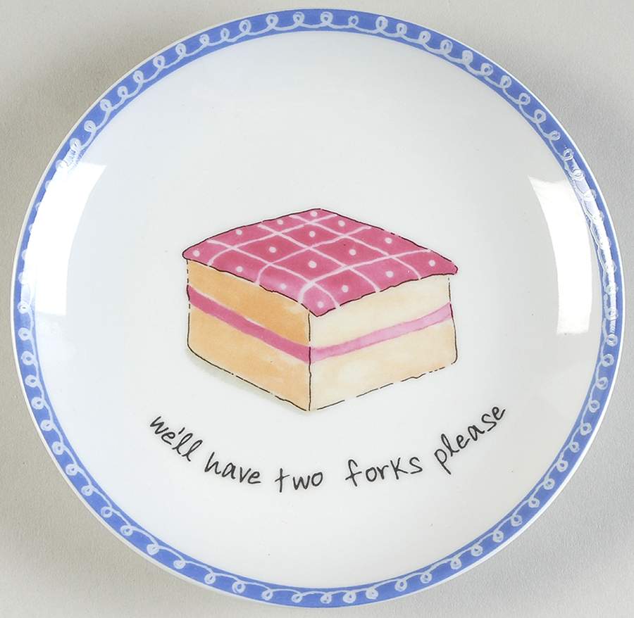Dessert Excuses Dessert/Pie Plate by Boston Warehouse-1