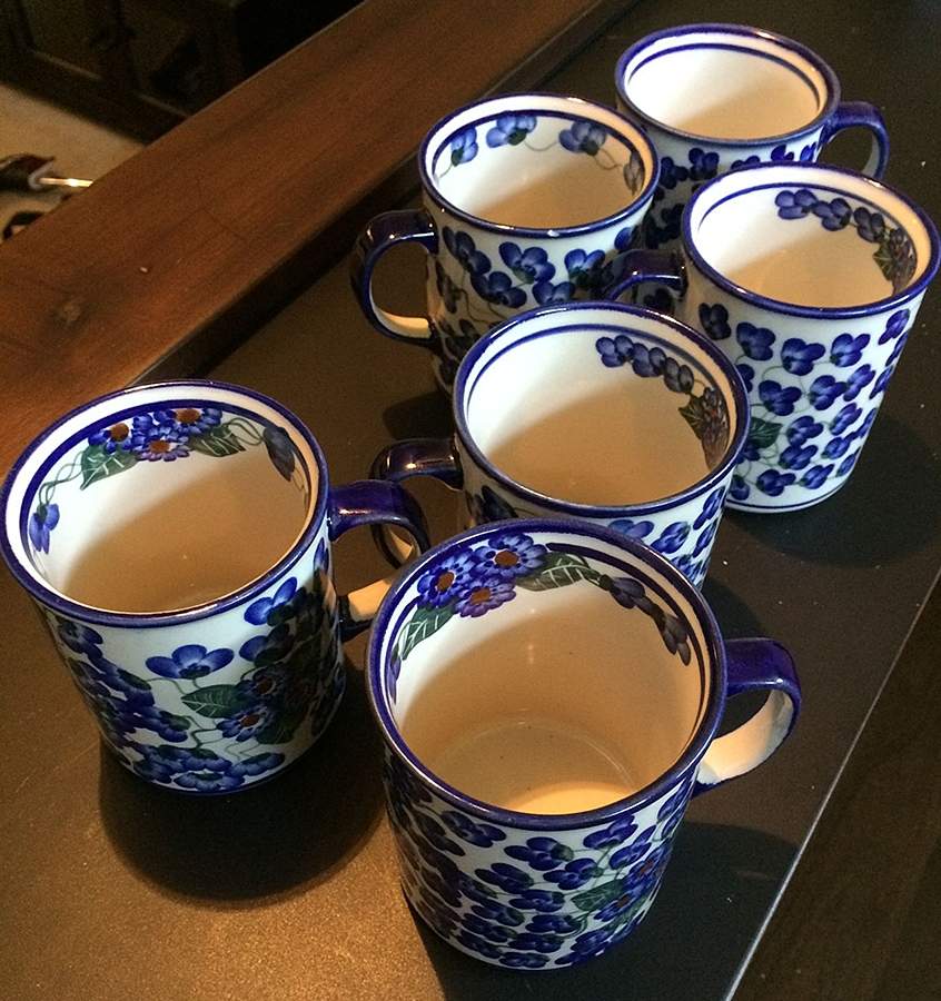Tiny Vines (Royal Vine) Mug by BOLESLAWIEC-1