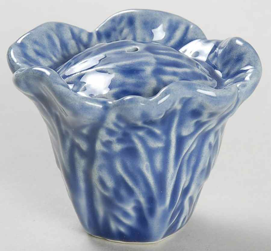 Cabbage Sapphire Blue Salt Shaker by Bordallo Pinheiro-1