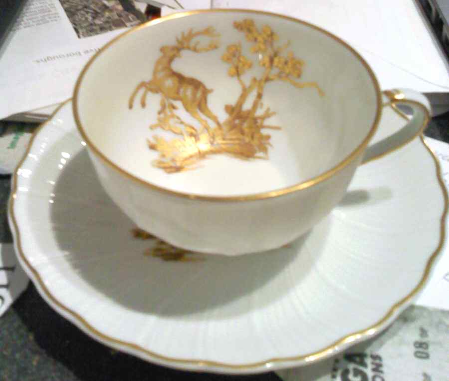 BER600 Flat Cup & Saucer Set by Bernardaud-1