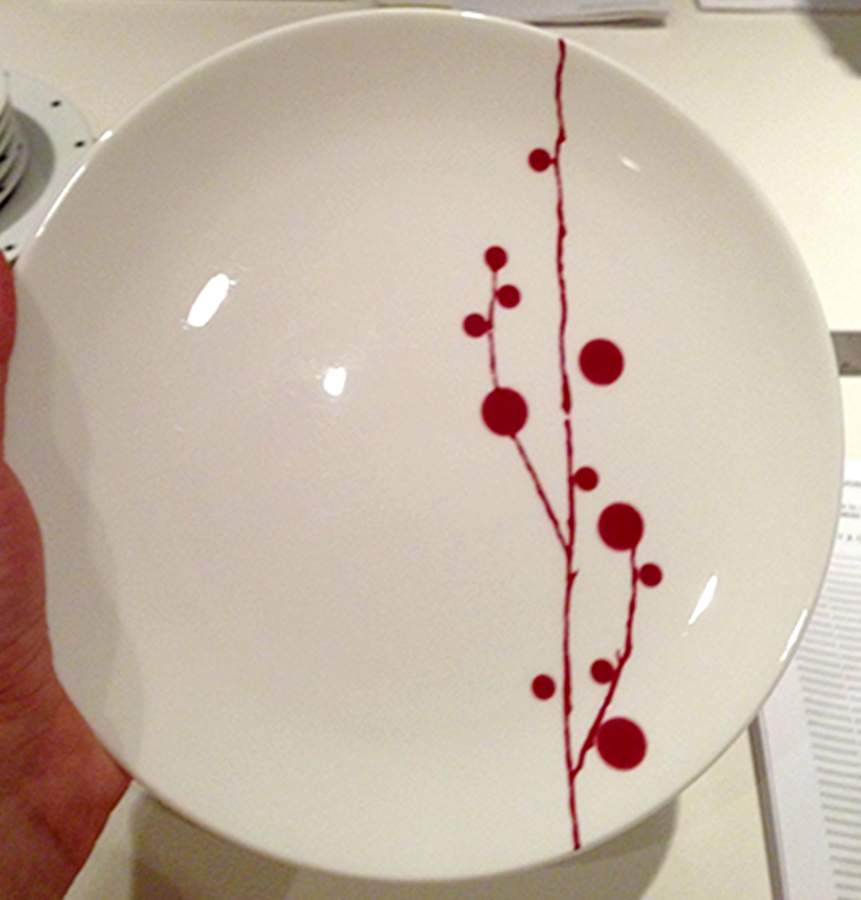 Red Berry Dinner Plate by Bodo Sperlein-1