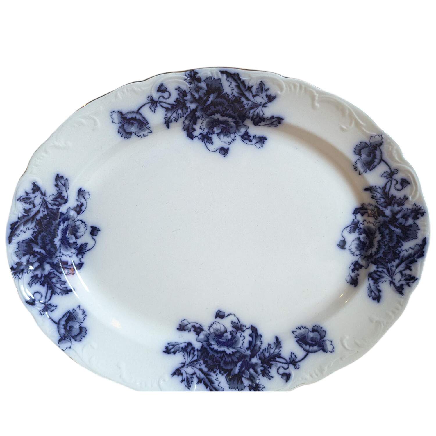 Poppy 17" Oval Serving Platter by Barker & Kent (Eng)-1