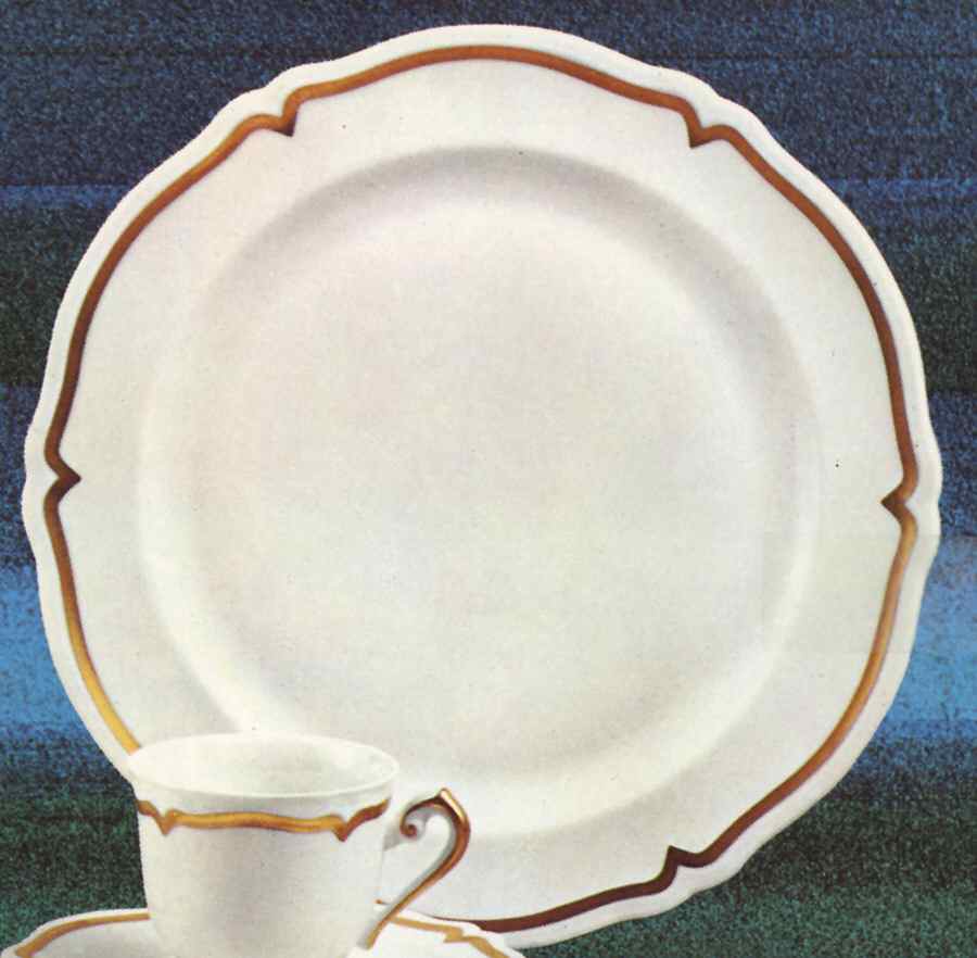 Golden Dinner Plate by Georges Boyer-1