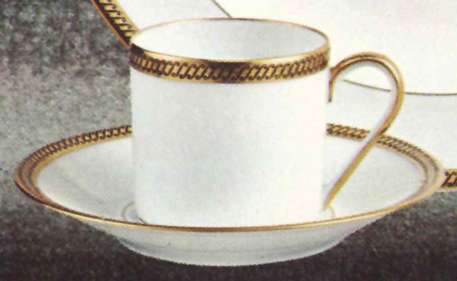 Lorraine Flat Cup & Saucer Set by Georges Boyer-1