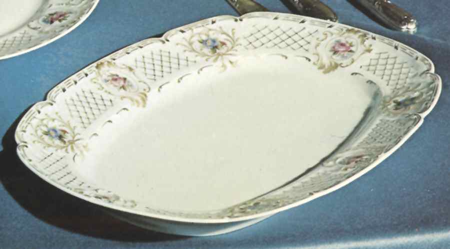 Salzbourg 15" Oval Serving Platter by Georges Boyer-1