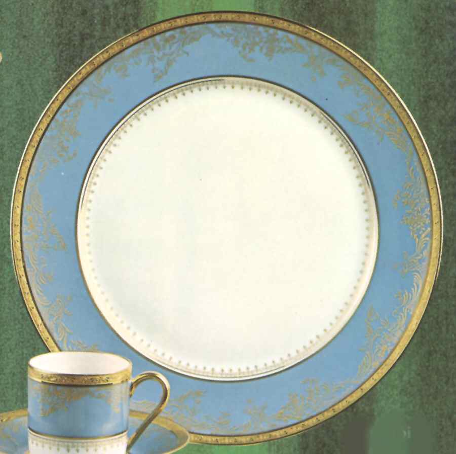 Incrustation Aquq Dinner Plate by Georges Boyer-1