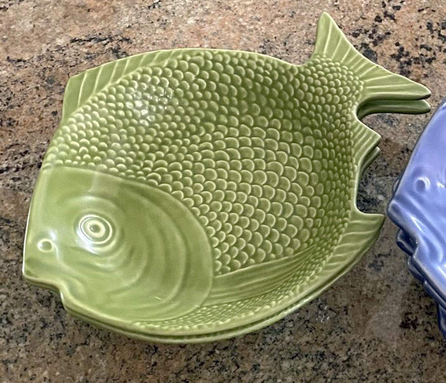 Fish Green Coupe Soup Bowl by Bordallo Pinheiro-1