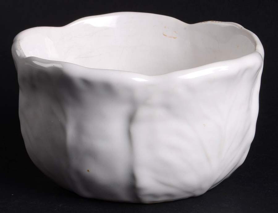 BPI4 White Open Sugar Bowl by Bordallo Pinheiro-1