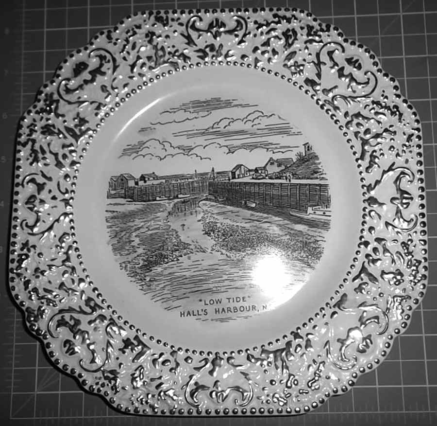 Hall's Harbour Salad Plate by Britannia Designs Ltd-1