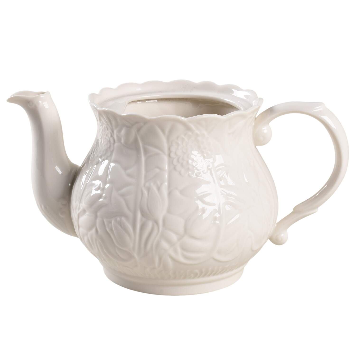 Florencecourt Teapot No Lid by Belleek Pottery (Ireland)-1