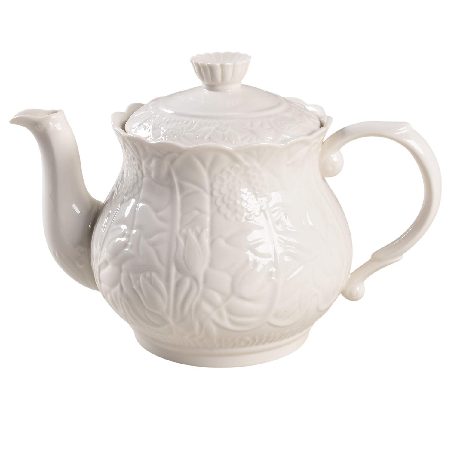 Florencecourt Teapot & Lid by Belleek Pottery (Ireland)-1