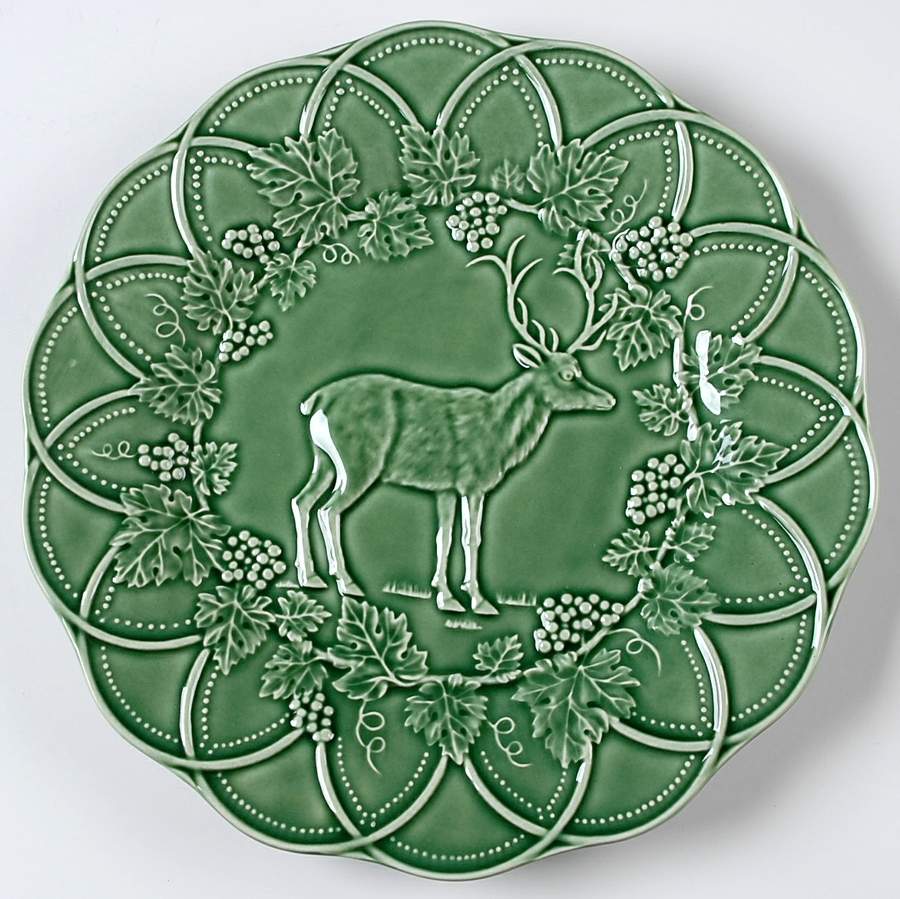 Woods Hunting Salad/Dessert Plate by Bordallo Pinheiro-1