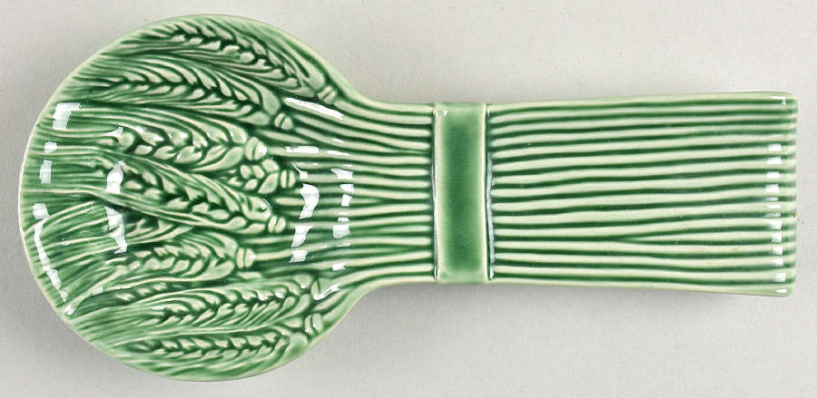 Green Accessories Spoon Rest/Holder (Holds 1 Spoon) by Bordallo Pinheiro-1