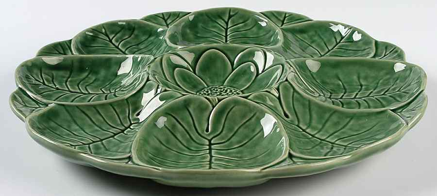 Green Accessories 1 Piece Chip & Dip by Bordallo Pinheiro-1