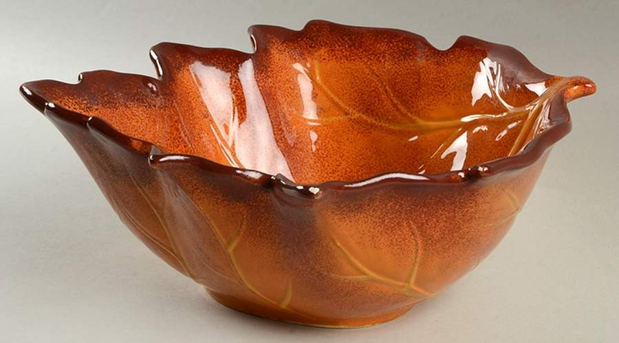 Harvest 12" Leaf Bowl by Better Homes and Gardens-1